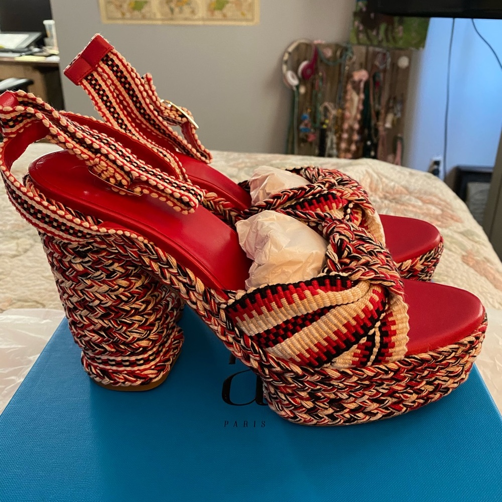 Antolina | Barbara red/multi Platform Sandal 41M